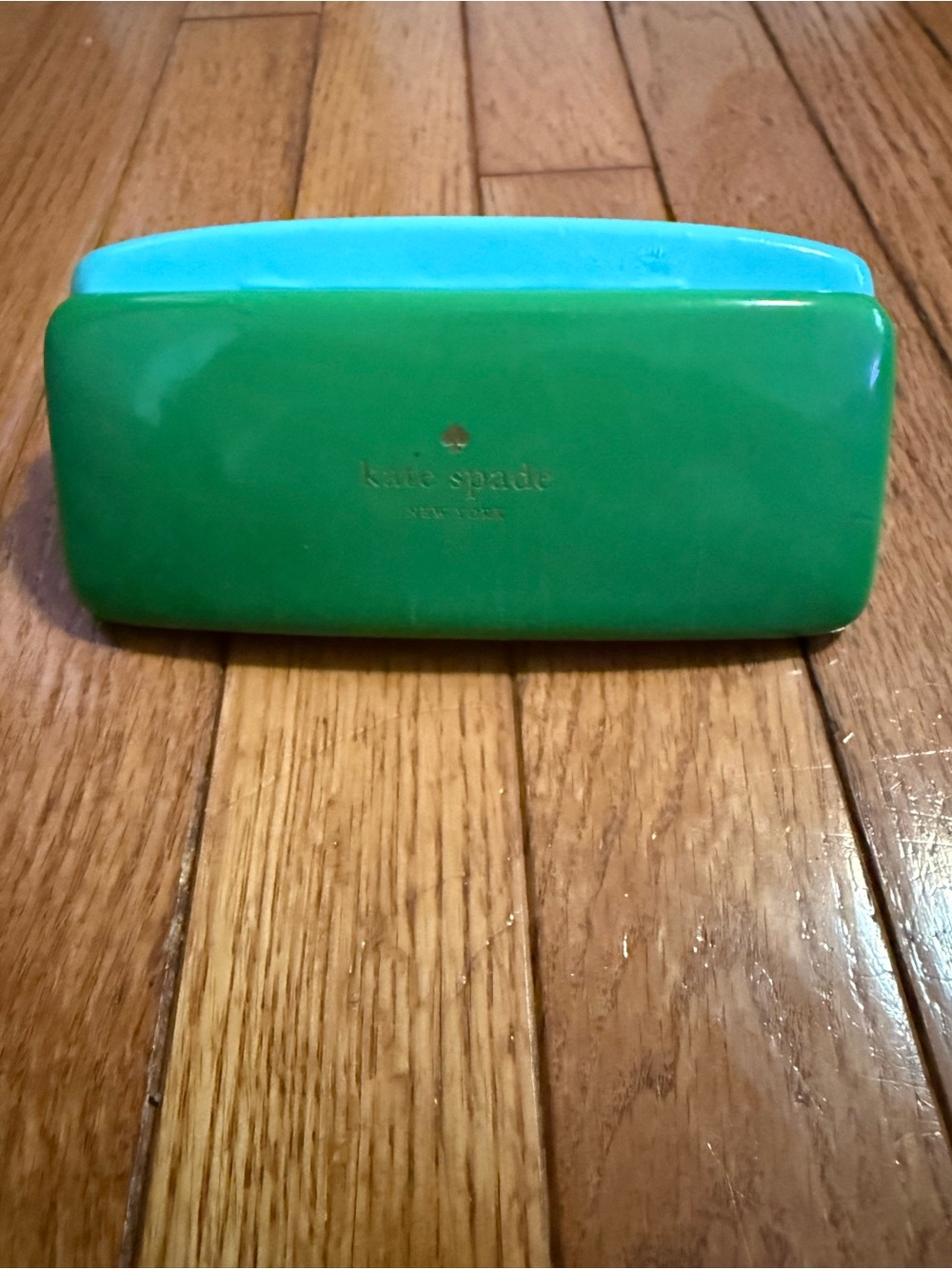 kate spade Green and Turquoise Hard Eyeglass Case